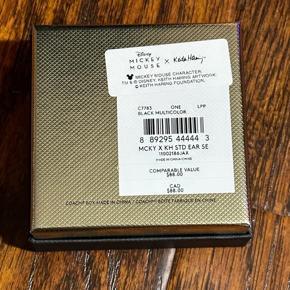 Coach x Keith Haring Mickey Mouse Earrings - Picture 5 of 6